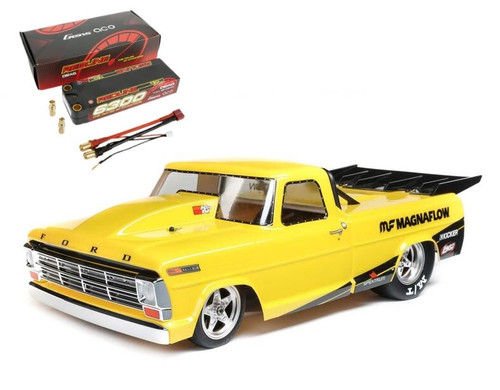 Losi 1/10 '68 Ford F100 22S 2WD No Prep Drag Racing Brushless RTR Magnaflow **INCLUDES 6300mAh 2S Drag LiPo