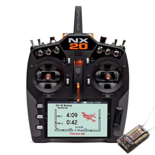 Spektrum NX20 20-Channel DSMX Transmitter w/AR10100T Receiever