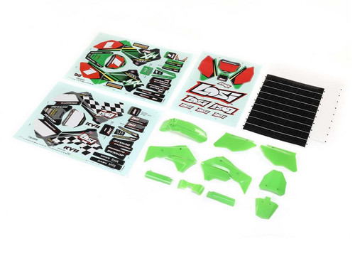 Losi Promoto-MX Green Plastics w/Wraps