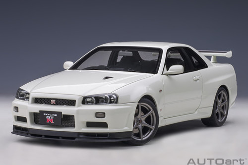 AutoArt 77406 1/18 Nissan Skyline GT-R (R34) V-spec II Pearl White