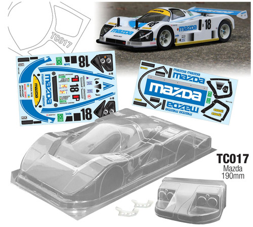 Team C Racing 1/10 Mazda 787B Clear Body Set w/3D Wing