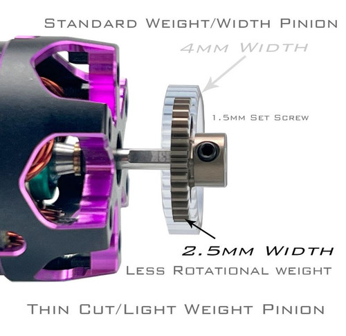 Trinity TEP4026 26T 48P Ultra Lightweight Thin Cut Aluminum Pinion Gear