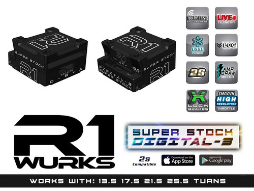 R1 Wurks 2S Super Stock Digital-3 Brushless ESC