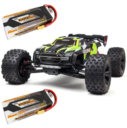 Arrma 1/5 KRATON 4X4 8S BLX Brushless Speed Monster Truck RTR Green **INCLUDES 2x4S 10,000mAh LiPo Batteries!!