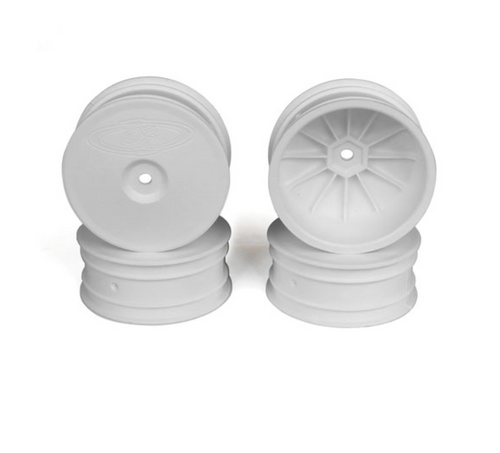 DE Racing DER-SB4-A4W Speedline Buggy Wheels for Associated B64 - B64D / TLR 22 3.0 - 4.0 / Front / WHITE / 4Pcs