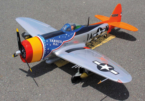 Seagull Models 2024 NEW 70" P-47 Thunderbolt 'Tarheel Hal' Bubble Top 35cc ARF w/Electric Retracts