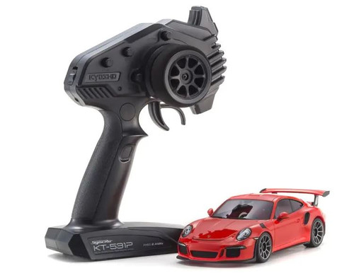 Kyosho MR-04 MINI-Z RWD Porsche 911 GT3 ReadySet Lava Orange