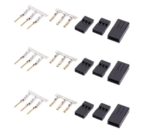 RC Pro Female and Male 3P JR Servo Plug Connectors 10Pairs
