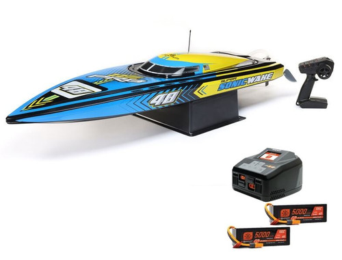 Pro Boat Super Sonicwake 48" 8S Self-Righting Brushless Deep-V RTR w/Spektrum SMART 8S Powerstage Bundle