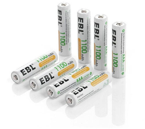EBL 1100mAh AAA NiMH Rechargeable Battery 8Pcs