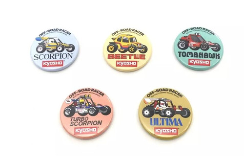 Kyosho 87525 Vintage Buggy Badge Assortment 2WD Series 5Pcs