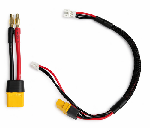 RC Pro 200mm Long Braided Balance Charge Plug Adapter for Eflite/Spektrum PH/UMX 2S Battery w/XT60 200mm