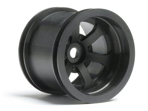 HPI Racing 3094 Scorch 6-spoke Wheel Black 2.2in/2Pcs