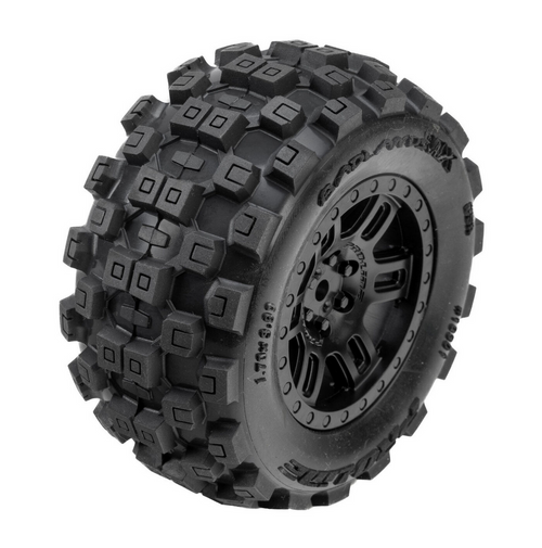 Pro-Line Racing Arrma Mini Kraton Badlands MX Front/Rear Tyres on 12mm Split Six Wheels 2Pcs