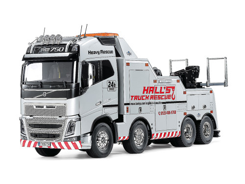 Tamiya 47528 1/14  Volvo FH16 Globetrotter 750 8x4 Tow Truck Silver Edition RC Kit