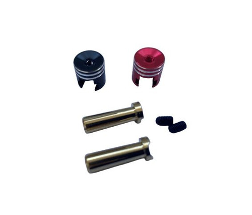 RC Pro 5mm Adjustable Heatsink Bullet Plug Black/Red 10Pcs