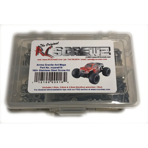 Arrma RC Screwz Stainless Steel Screw Set ARRMA GRANITE 4x4 Mega