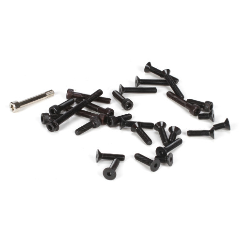 Losi LOSB6480 5mm FH & Cap Screw Asst. 24Pcs 5IVE-T MINI WRC