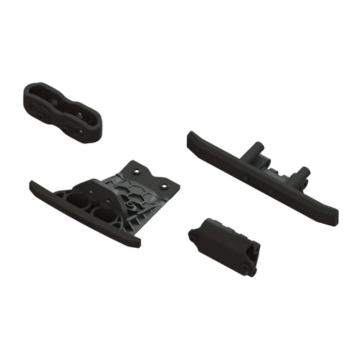 Arrma Lower Skid And Bumper Set Black