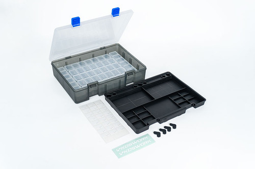 Koswork KOS32111 Tool Box + 7×7 Parts Box + KOS32101BK Black Parts Tray