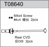 Team C Racing T08640 1/8th Buggy Rear CVD Set
