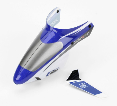 Blade Complete Blue Canopy with/Vertical Fin: BMSR