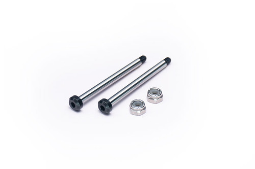 Koswork RC10 Front Inner 43mm Hardened Hinge Pin w/locknuts 2Pcs Team Associated