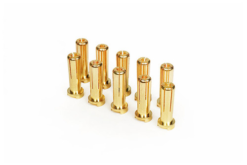 Koswork 5mm Gold Bullet Connector/Plug 10Pcs