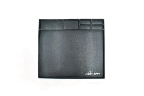 Koswork Assembly Tray / Cleaning Tray 450*400*10mm Black (1/10 M Size, 1/18, Min-Z & Mini 4WD)