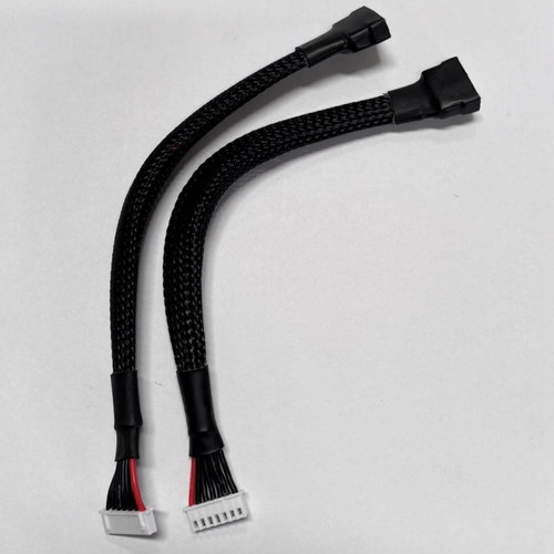 RC Pro XH Silicone 6S Balance Lead Extension with Braid Cover, 200mm Long 2pcs (Replaces DYNC0112)