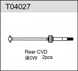 Team C Racing T04027 Rear CVD (2) Tc04 & T4