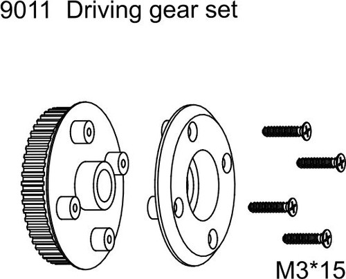 Team C Racing H9011 Driving gear set Suit H159 Starter Box