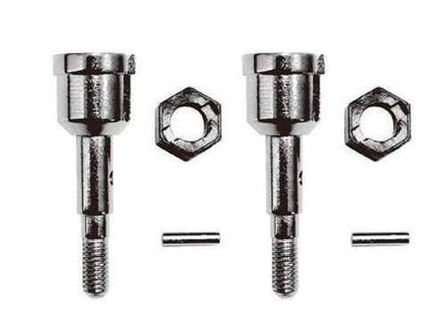 Metal Wheel Shafts, Hex Sleeves & Iron Shafts 2pcs HO Speed