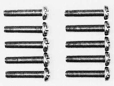 Tamiya 53013 Titanium RND Screw 3x15mm 10Pcs