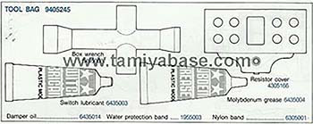 Tamiya 9405245 Boomerang Tool Bag