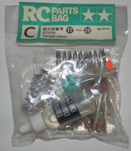 Tamiya 9415270 TAO3F-Pro Belt-Metal Bag C Parts C