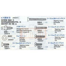 Tamiya 9465315 Vanquish Screw Bag B B
