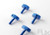 RJX04 - RJX Canopy Thumb Screws Blue 4pcs