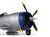 E-flite P-47 Razorback 1.2m BNF Basic w/AS3X & SAFE Select