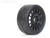 JetKo 1/8 GT-Racing Pheonix BELTED Tyres Medium Soft mounted on Black Radia Rims