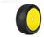 JetKo 1/8 Block In Buggy Tyres Super Soft mounted Yellow Wheels