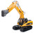 Huina 1535 1/14 2.4G 15Ch RC Excavator Digger with Die-cast Bucket