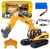 Huina 1535 1/14 2.4G 15Ch RC Excavator Digger with Die-cast Bucket