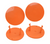DE Racing DER-GMP-O Gambler Snap-In Mud Plugs/Orange
