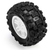 Pro-Line Racing 1/16 Badlands MX Front/Rear MT Tyres Mounted 12mm White Split Six suit Mini Kraton