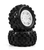 Pro-Line Racing 1/16 Badlands MX Front/Rear MT Tyres Mounted 12mm White Split Six suit Mini Kraton