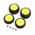 Losi LOS-1762 Tyres & Wheels Mounted Yellow Micro-B