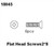 Flat Head Screws 2*8, RCPRO 1/18 MT