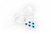 Koswork M2 Aluminum Nylon Lock Nuts Mini-Z Blue (w/container) 5Pcs