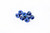 Koswork M4 Aluminum Flanged Nylon Lock Nuts Blue (w/container) 8Pcs